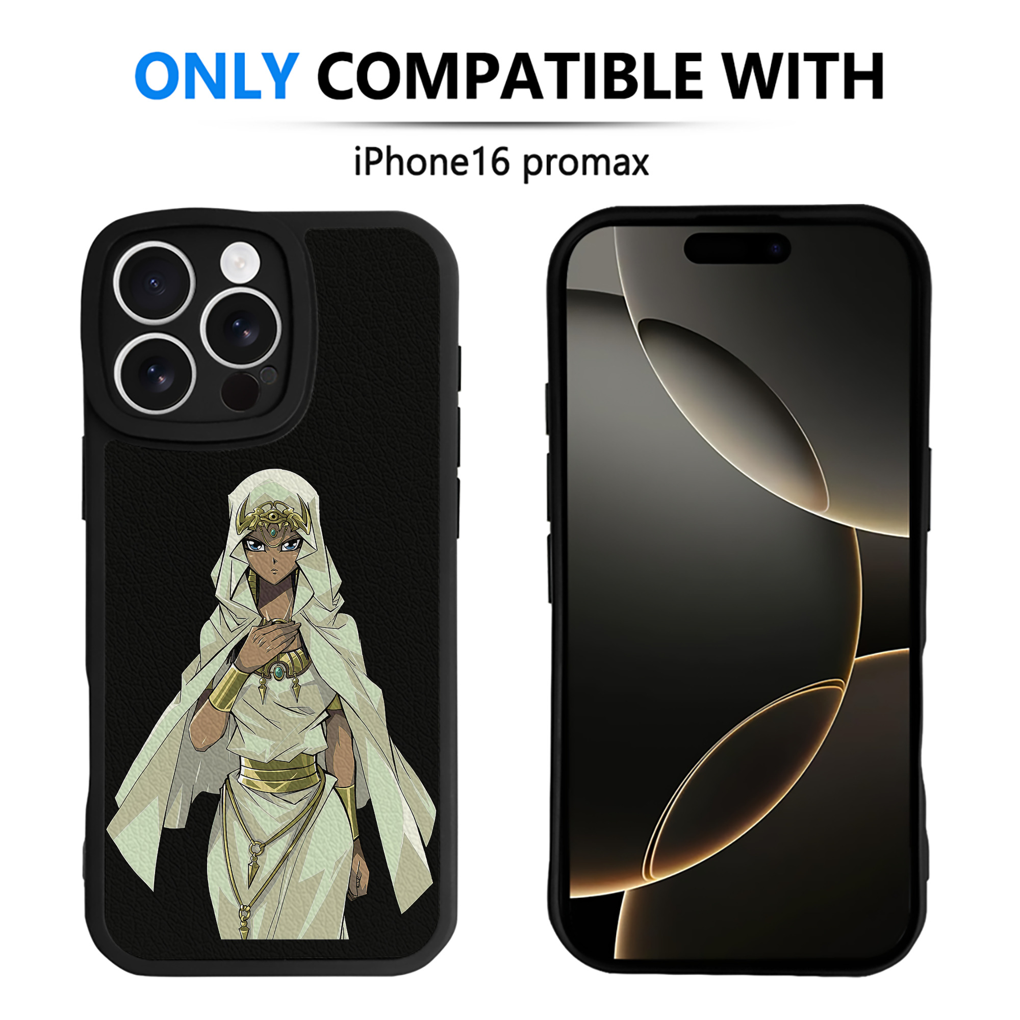 （画像用） 遊☆戯☆王 Yu-Gi-Oh! 【iPhone 16シリーズ対応】シリコンスマホケース（レザー調） 材質：シリコン